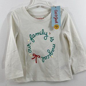 NWT Girls Baby 18 Month Long Sleeve Christmas T-Shirt Shirt Top Family Magical